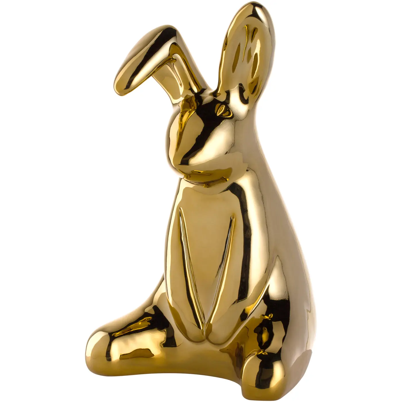 Leonardo Hase LOLA gold 24,8 cm hoch Keramik