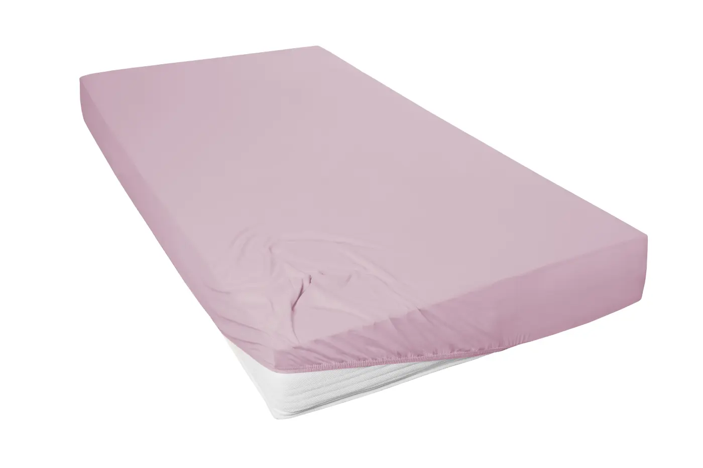 Hahn Mako-Feinjersey-Spannbetttuch mauve 100x200cm