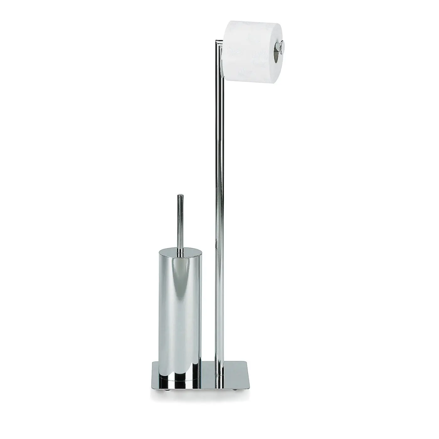 Kela Toilettengarnitur Style Metall silber glänzend 20x20x71cm