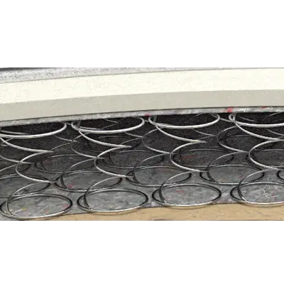 Interliving  Boxspringbett Serie IL 1418 LF 180 x 200 cm Feincord hellgrau