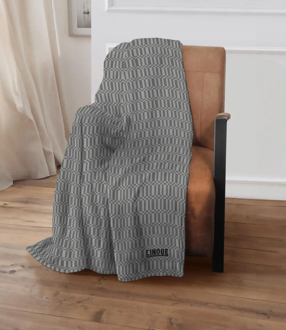 CINQUE Angorina-Fleece Wohndecke titanium 150/200 cm