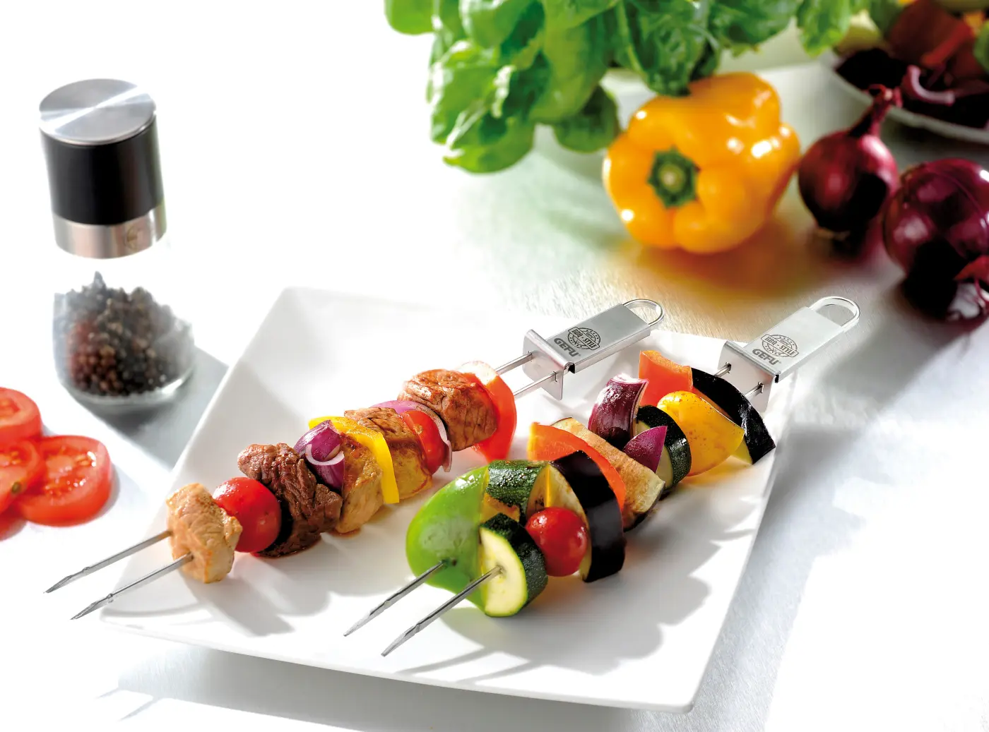 Gefu Grillspieße TWINCO Silber