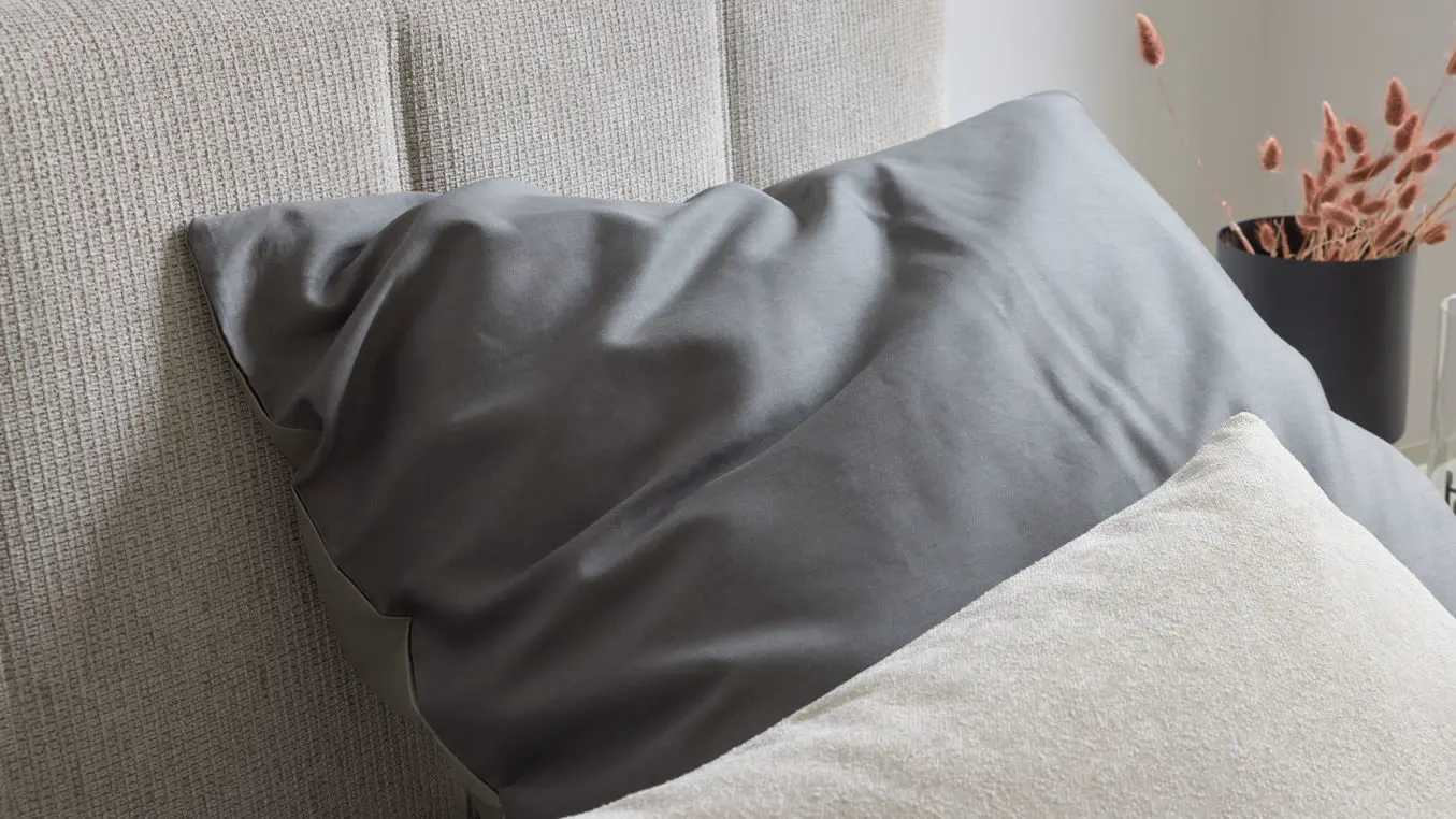 Interliving Baumwollsatin Bettwäsche Serie 9128 155 x 220 cm  grau