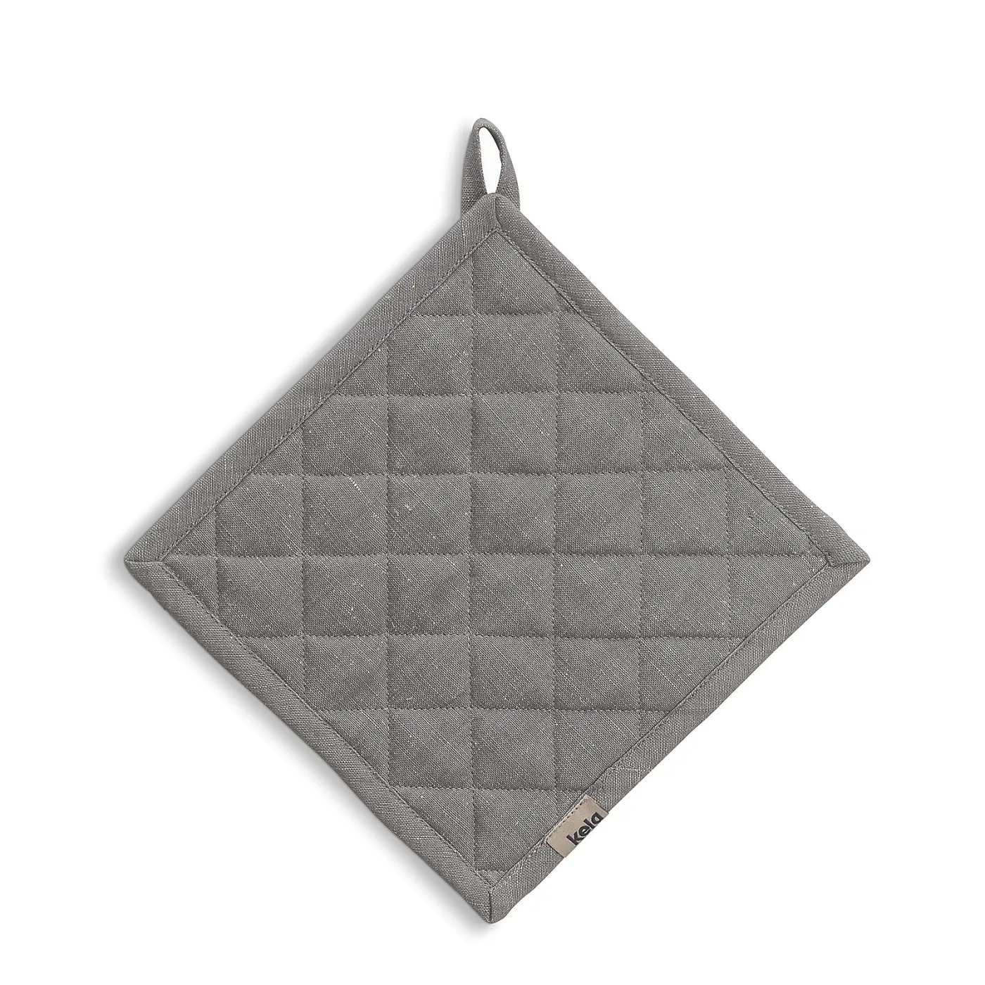 Kela Topflappen Puro 55%Baumwolle/45%Leinen grau 20x20cm