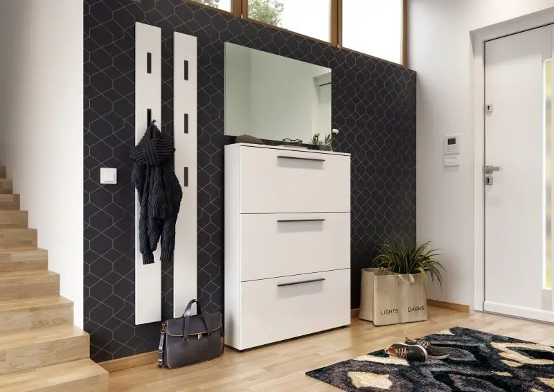 Germania  Schuhschrank Utah Weiß  B/H/T: 100 x 129 x 19cm