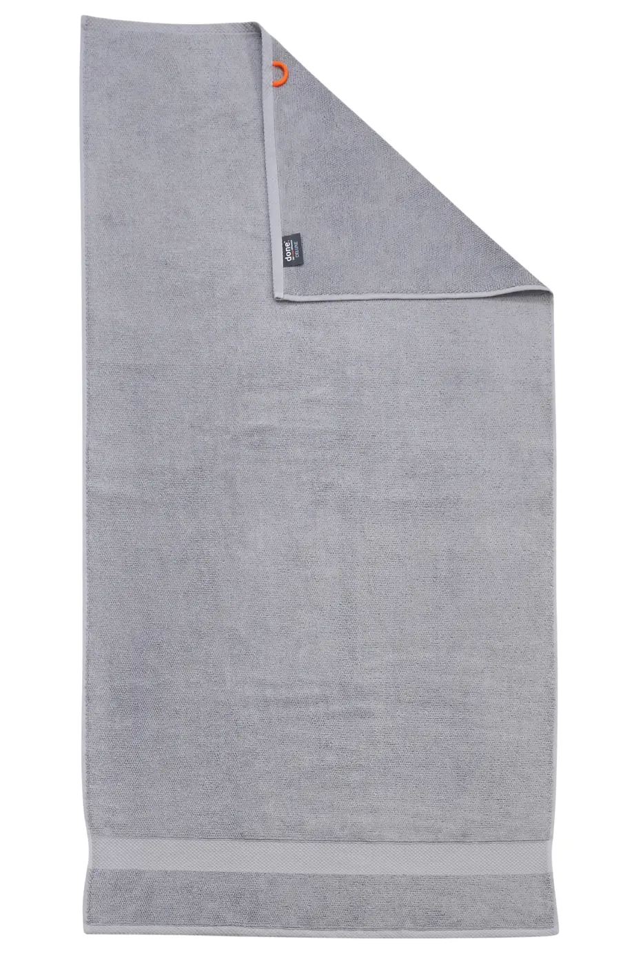 DONE. Deluxe Duschtuch silber 70 x 140 cm
