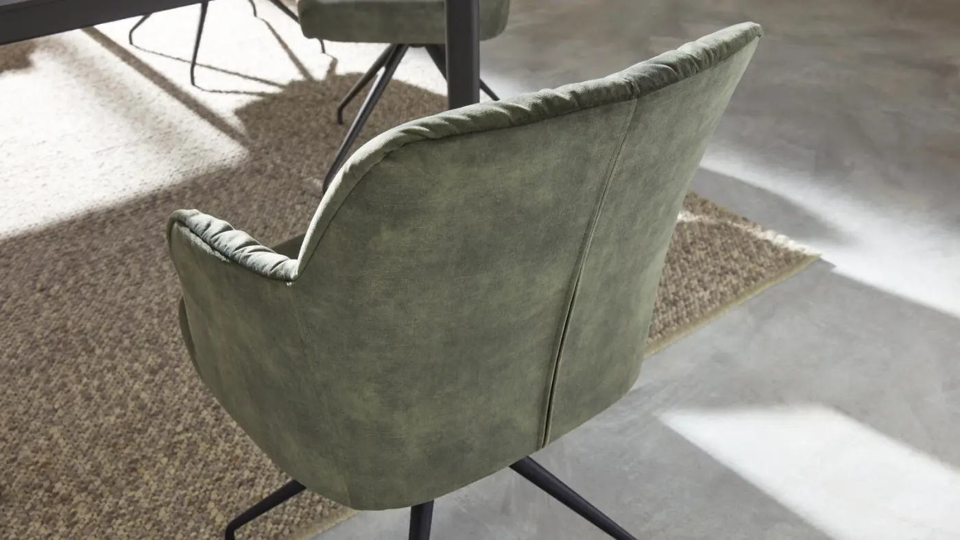 Interliving  Armlehnenstuhl drehbar Serie 5110 Genova, Grün