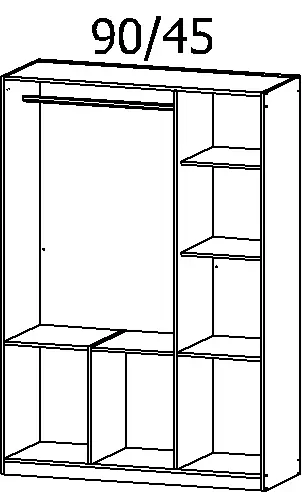 Rauch Drehtürenschrank Celle Hochglanz weiß/alpinweiß B/H/T: 136 x 197 x 54cm Rauch Drehtürenschrank Celle Hochglanz weiß/alpinweiß B/H/T: 136 x 197 x 54cm