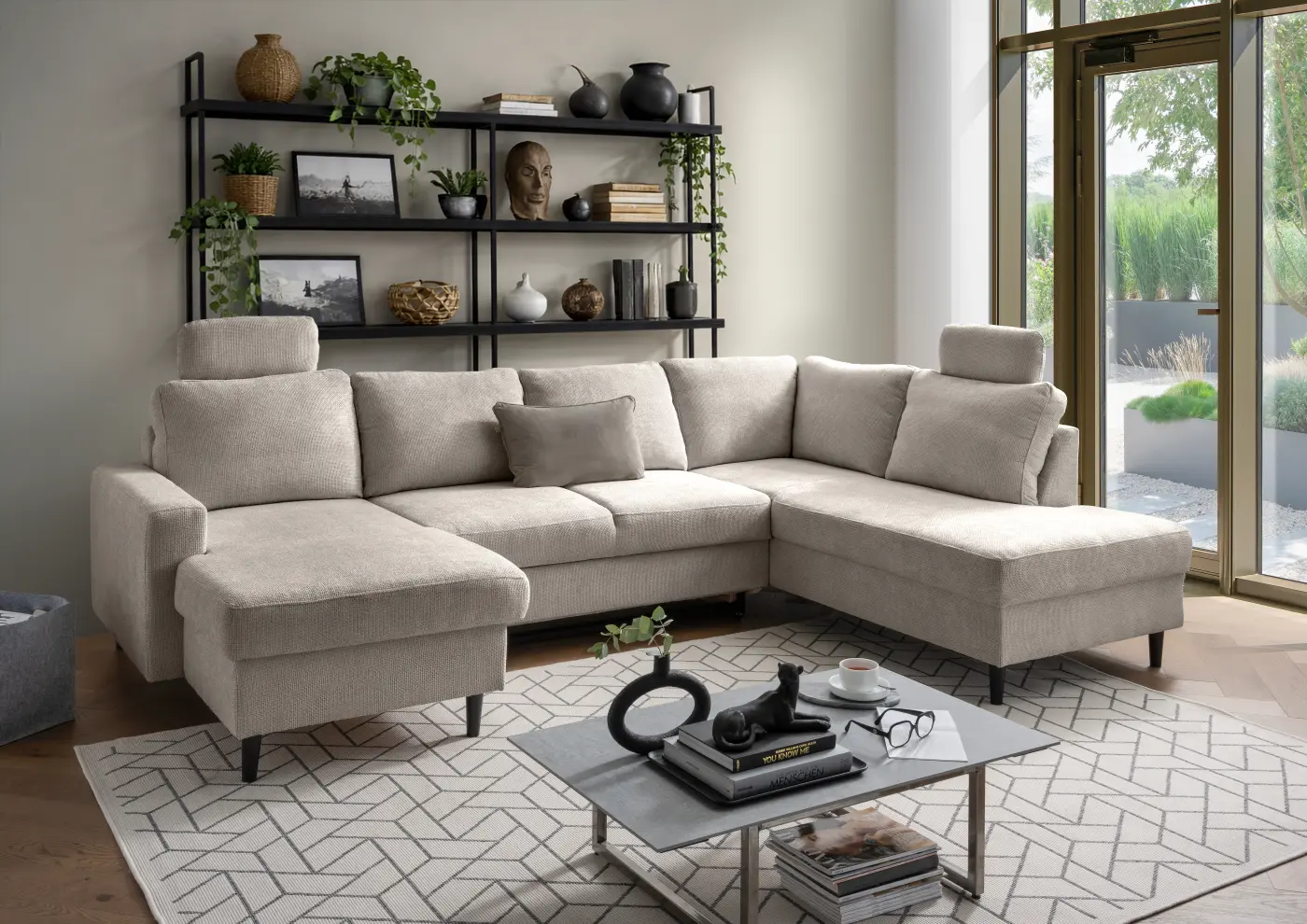 Benformato Funktionspolsterecke Passione Amanti taupe ca. 200 x 305 x 153 cm