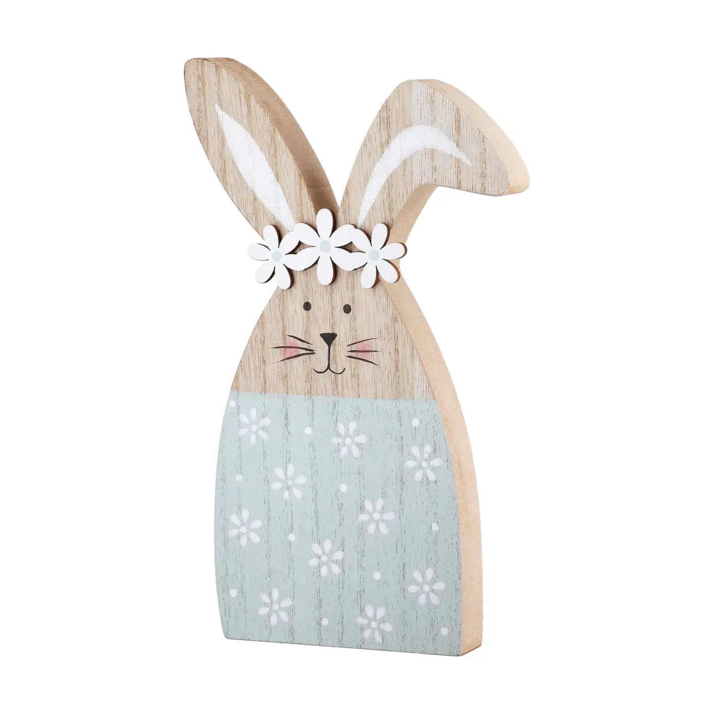 Gilde Standrelief Hase naturfarben 20,5 cm MDF