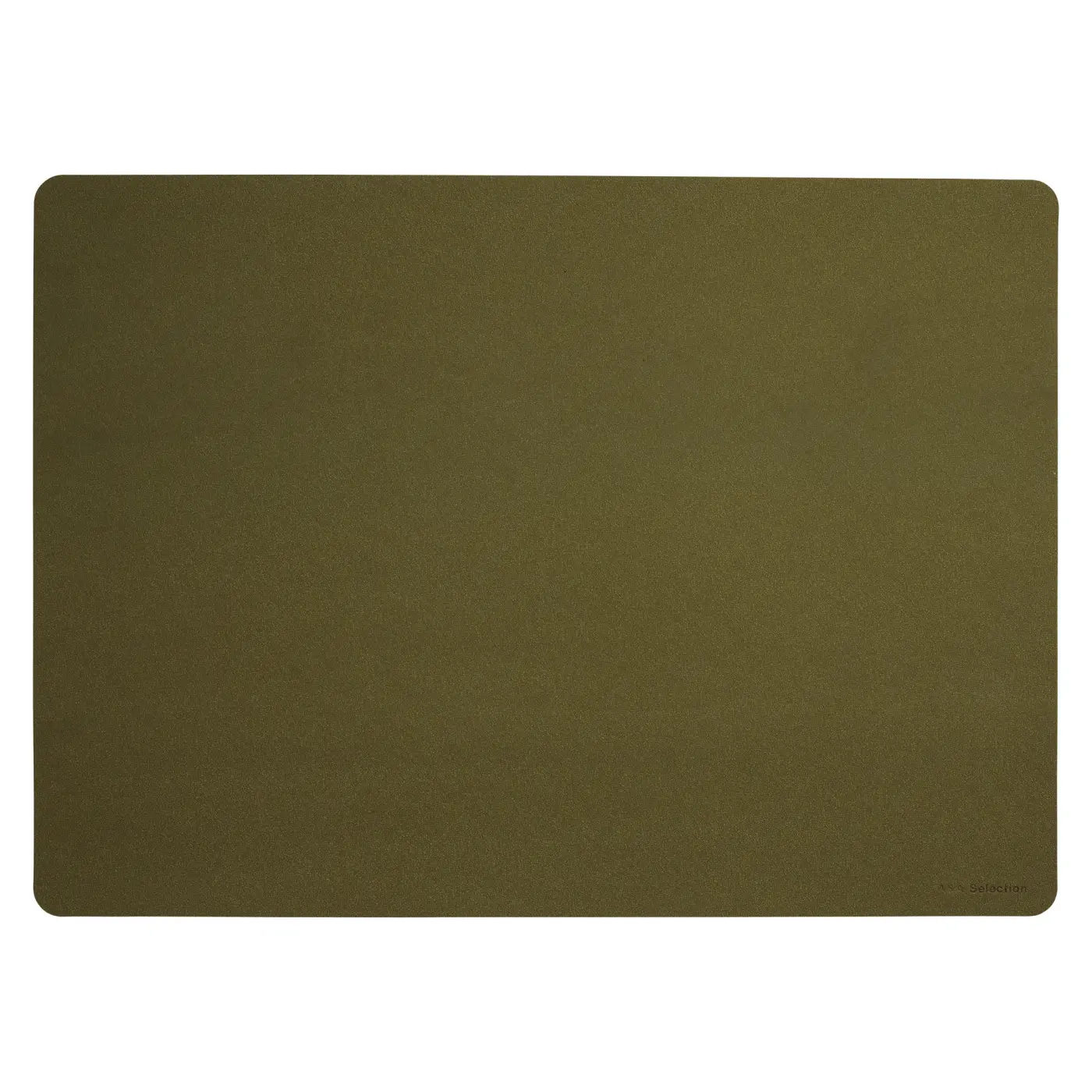 ASA Tischset soft leather PU  khaki 46 x 33 cm