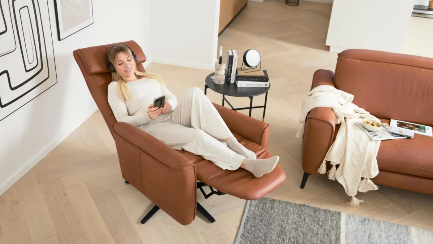 Interliving  Relaxsessel  mit 2 E-Motoren Serie  4544 Cloudy saddle