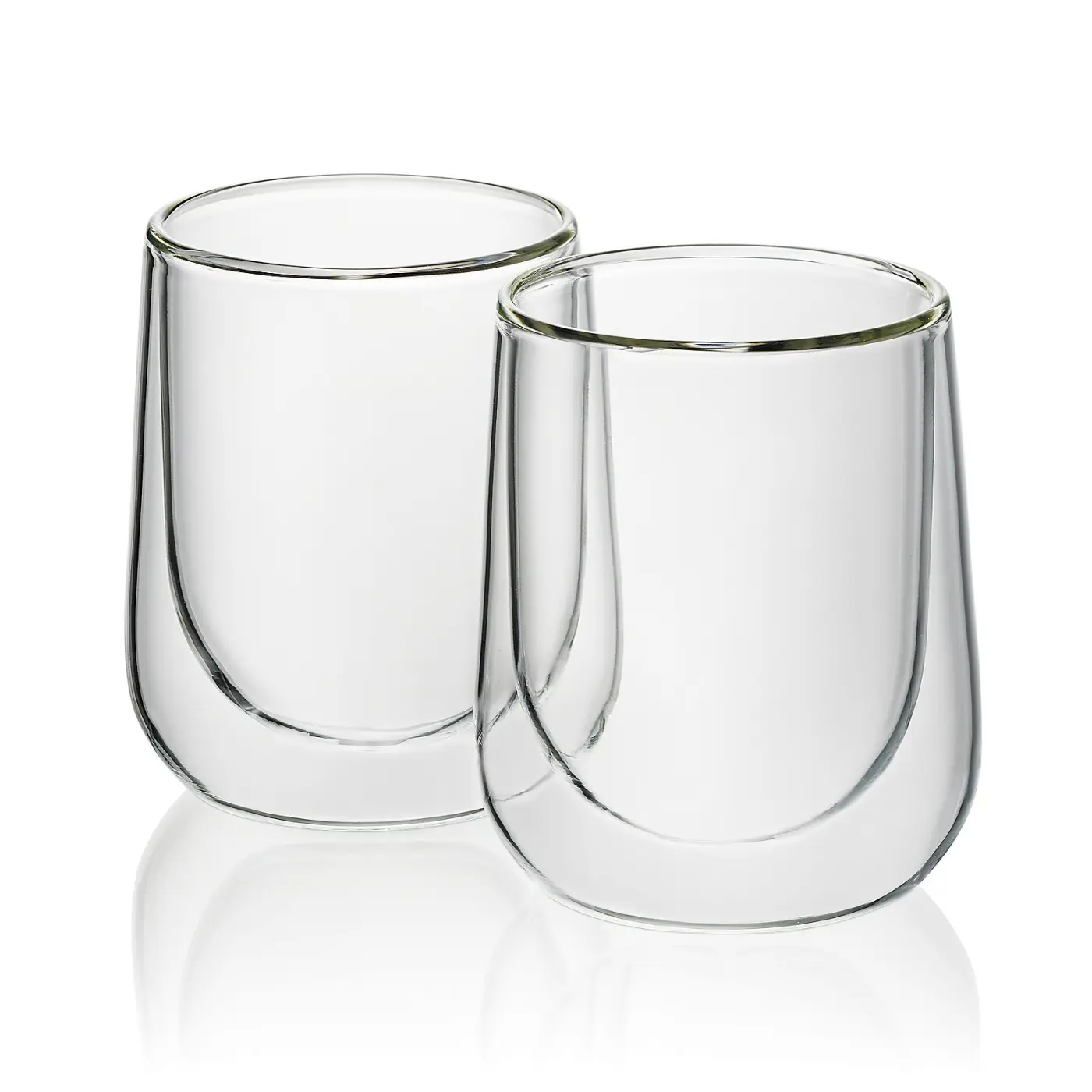 Kela Cappuccinoglas Fontana Glas transparent 2er Set 9,5cm 7,5cmØ 180ml