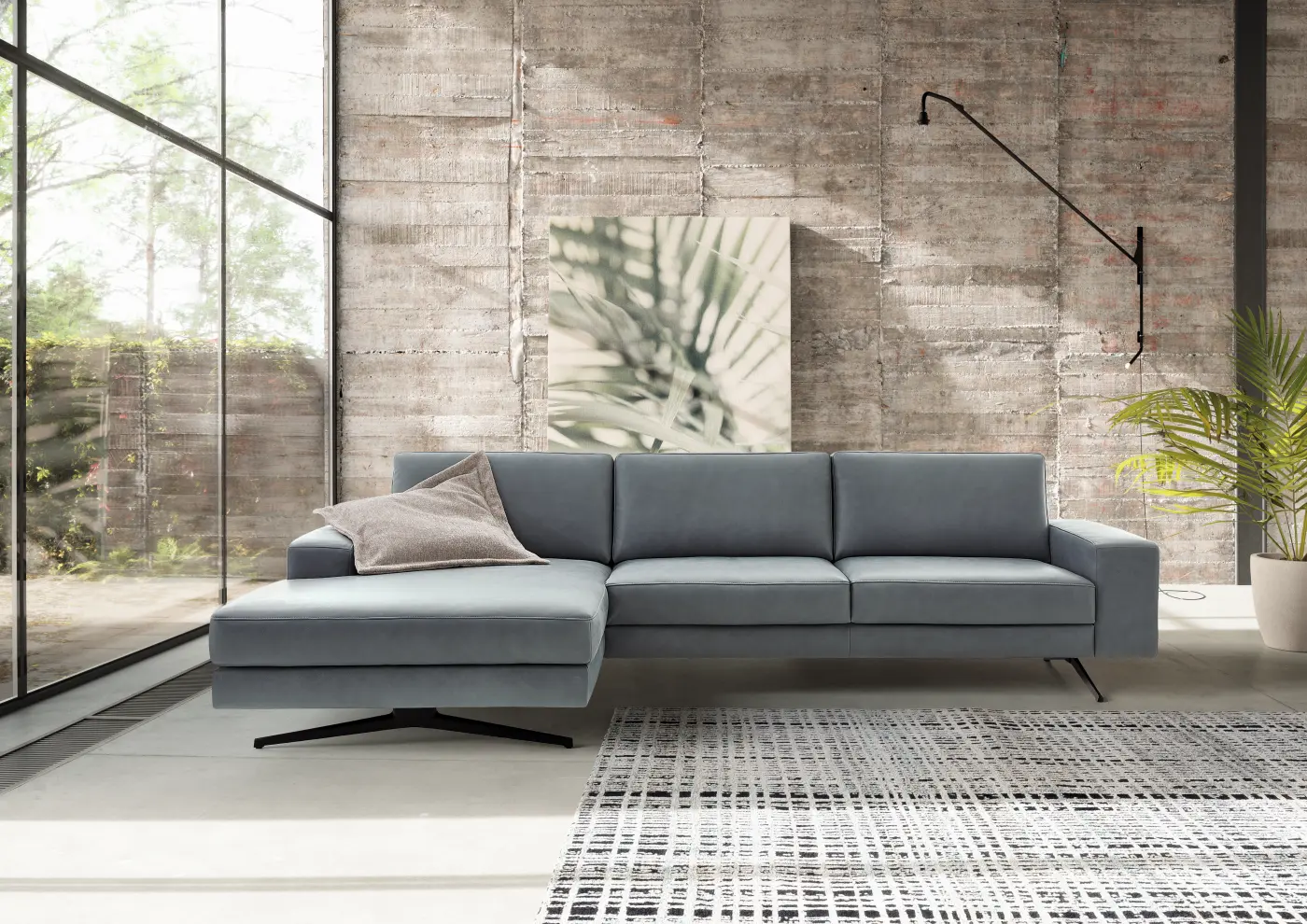 Koinor  Wohnlandschaft Upgrade Leder  colorado ca. 167  x 322 cm
