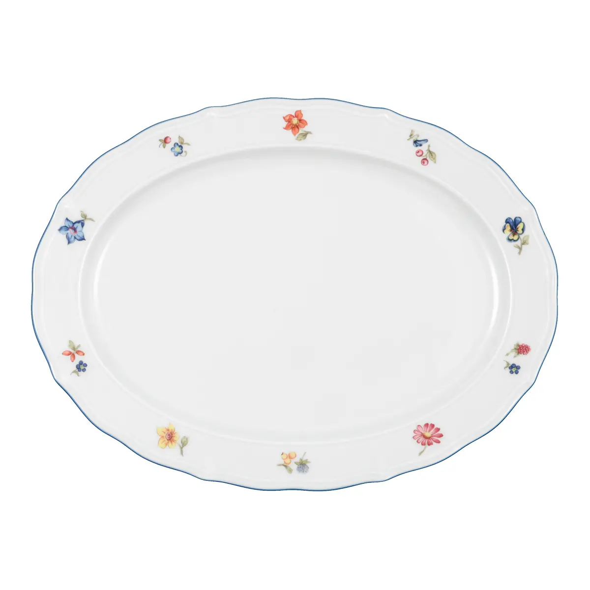 Seltmann Weiden  Servierplatte oval Sonate 34032 Bunt
