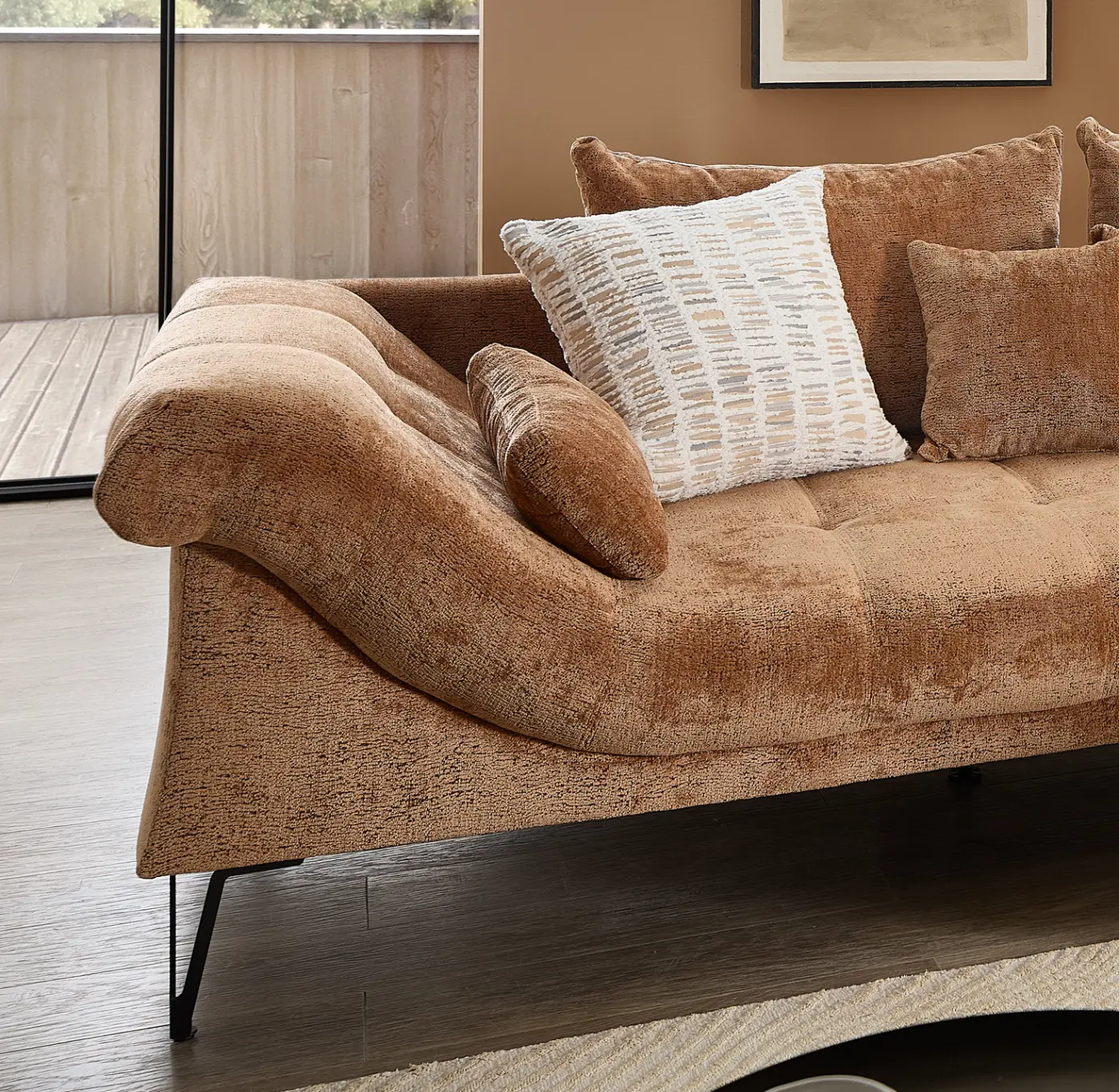 Benformato Wohnlandschaft Gardo orange ca.192 x 310 cm