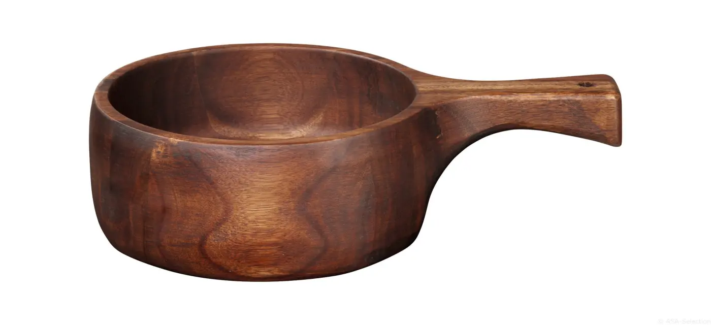 ASA Holzschale mit Griff  Akazie massiv 31 x 20 cm