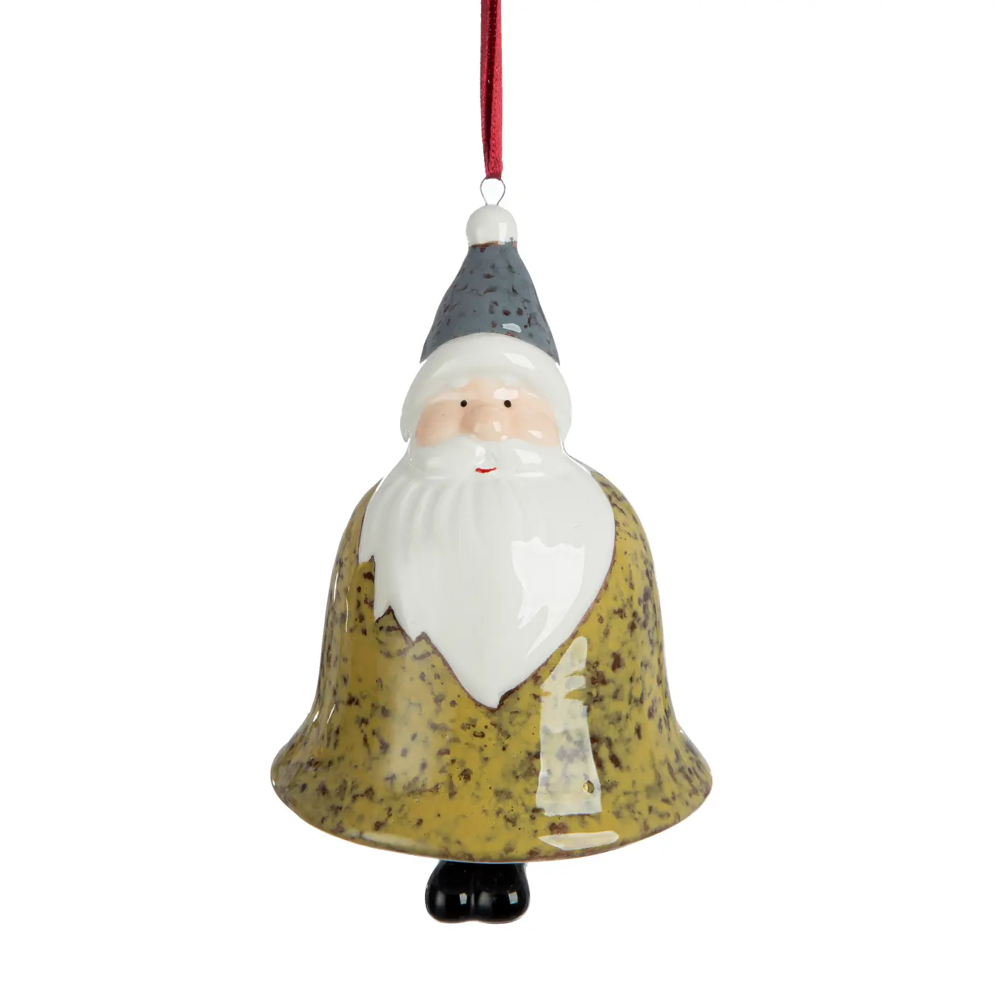 Gilde Glöckchen Santa "Verdo"  Keramik grün