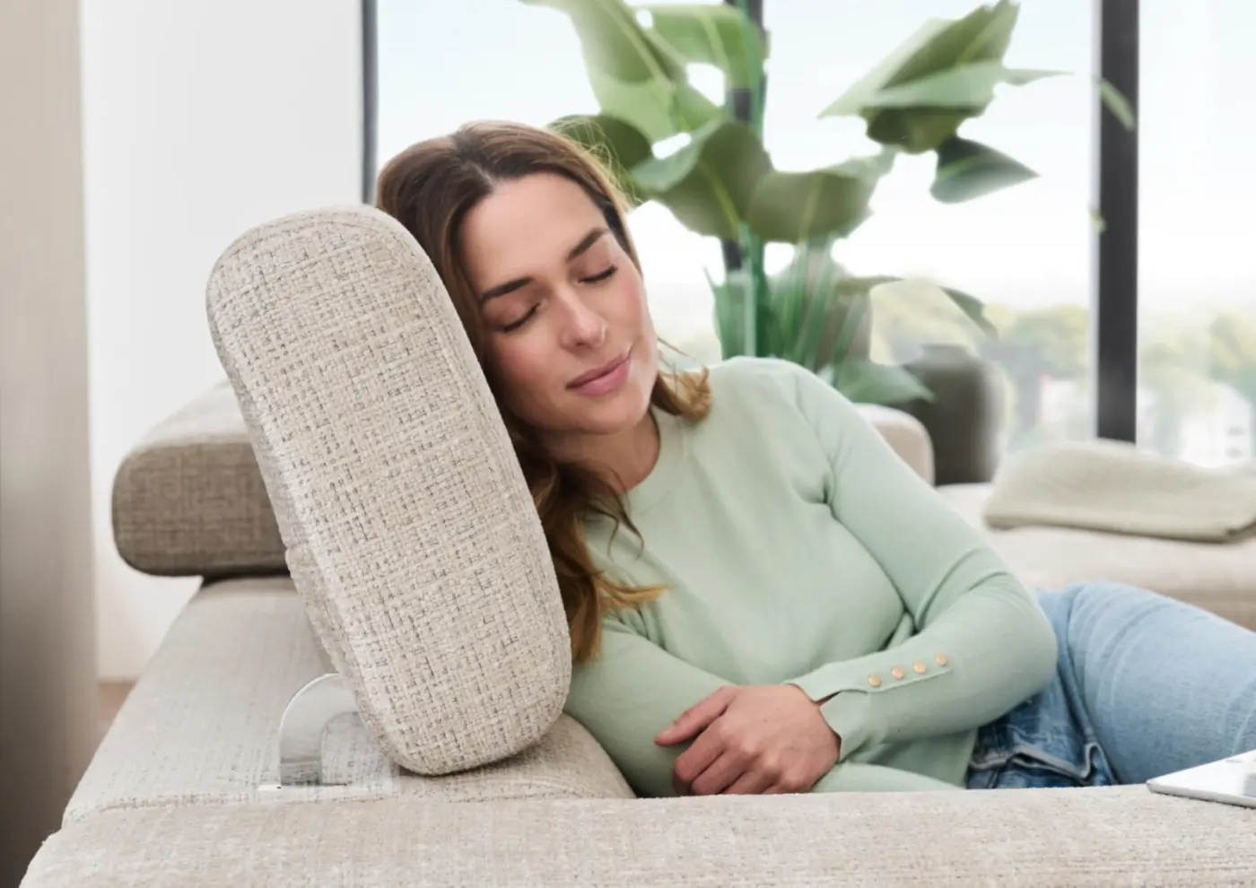 Megapol Wohnlandschaft VS-MP1215 creme grau ca. 319 x 195 cm