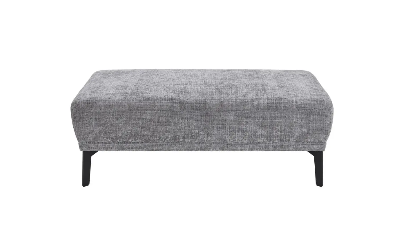 Ponsel  Hockerbank groß CAPRI S68 grau  ca. 120 x 69 cm