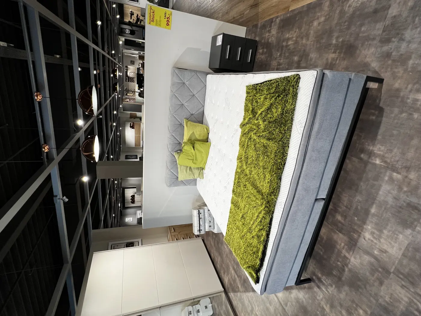 sun garden Boxspringbett BX2180 Rockaway LF 180x200 cm silber