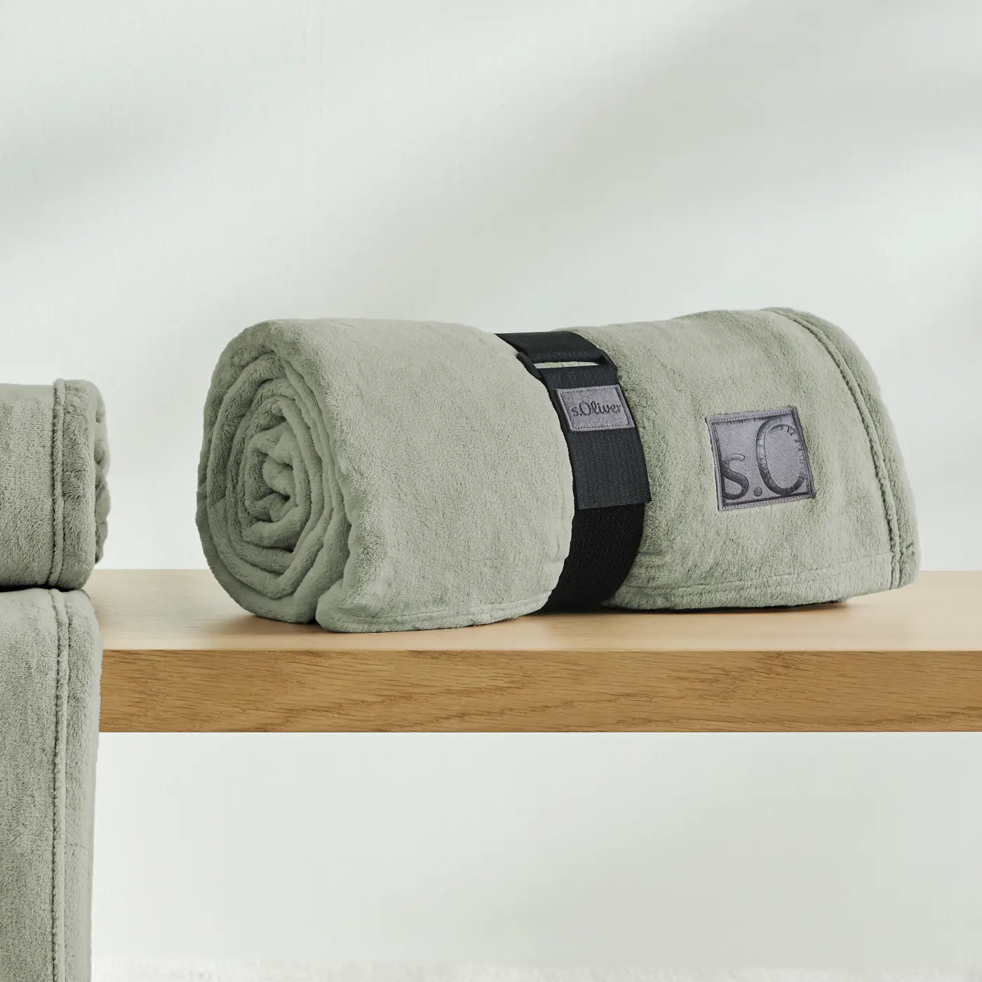 s.Oliver Kuschelsoft Decke salbei 150 x 200 cm