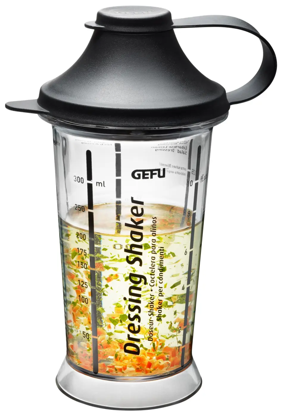 Gefu Dressing-Shaker MIX Schwarz, transparent