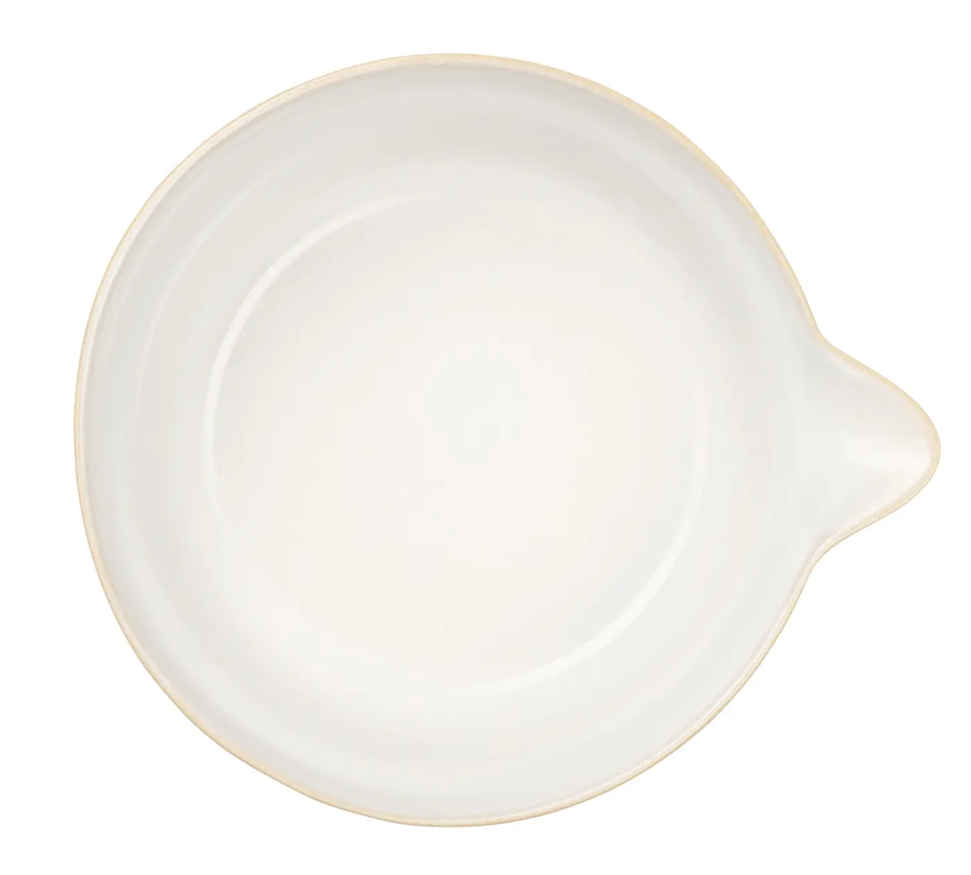 ASA Schale mit Ausgießer manuale oat/weiß ASA Schale mit Ausgießer manuale oat/weiß