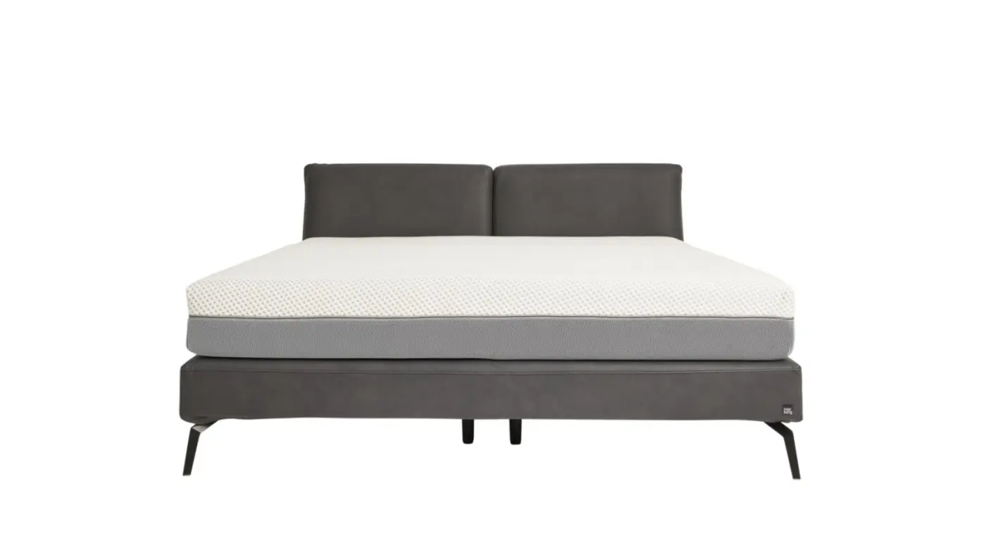 Interliving  Boxspringbett mit Topper Serie 1416 dunkelgrau LF 180 x 200 cm