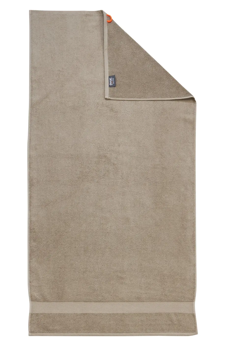 DONE. Deluxe Duschtuch taupe 70 x 140 cm
