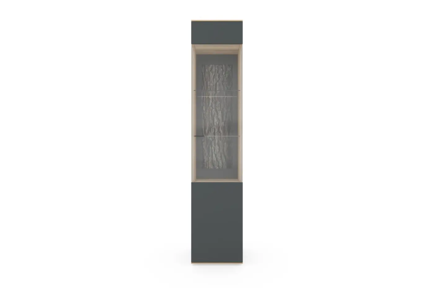 Hartmann  Standelement, 1-trg. rechts Runa Metall anthrazit/Kerneiche Natur  ca. 205 x 43 cm