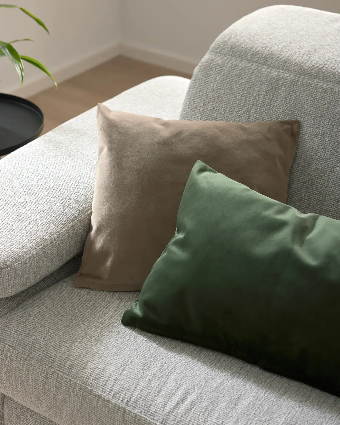 Interliving Kissenhülle Serie 9120 olive 40 x 60 cm 