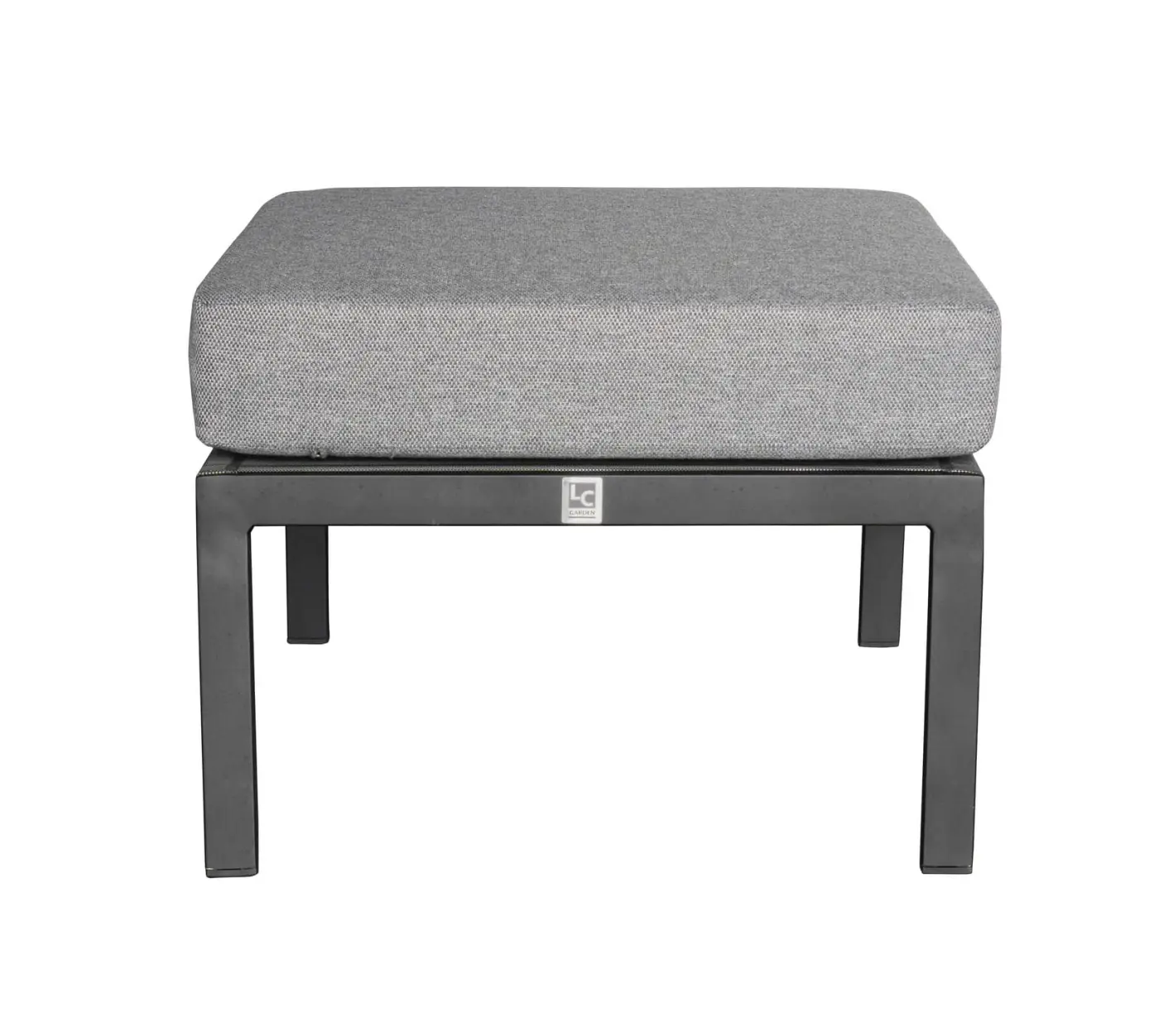 LC Garden Living - Hocker Serie Sondrino grau/anthrazit ca.  60 x 43 x 59 cm Sondrino