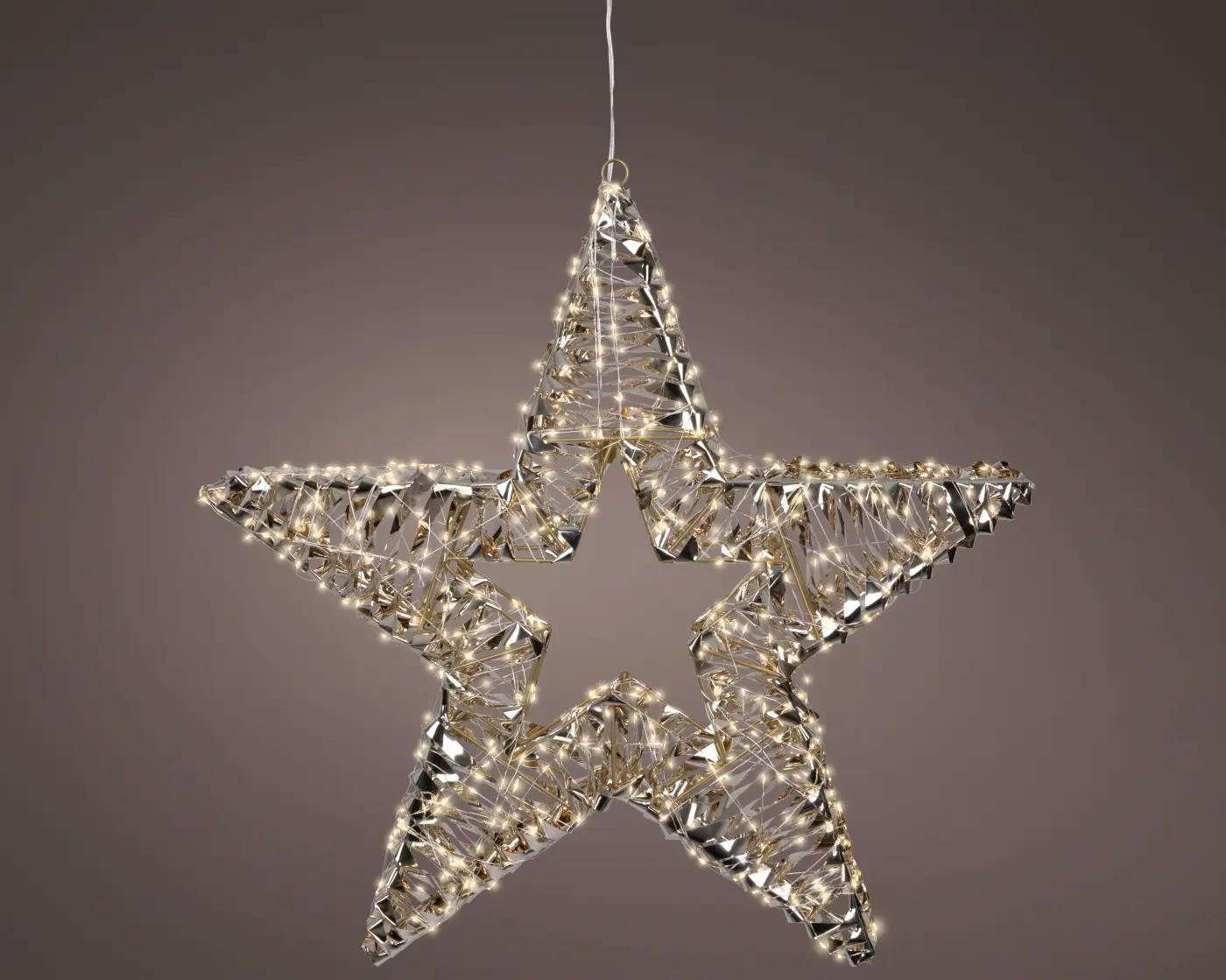 Gilde Dekoobjekt (LED) Flare goldfarben L 9.5 x B 60 x H 60 cm