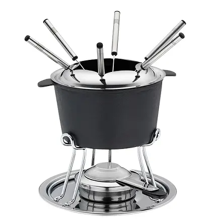 Kela Fondue-Set Comore Gusseisen