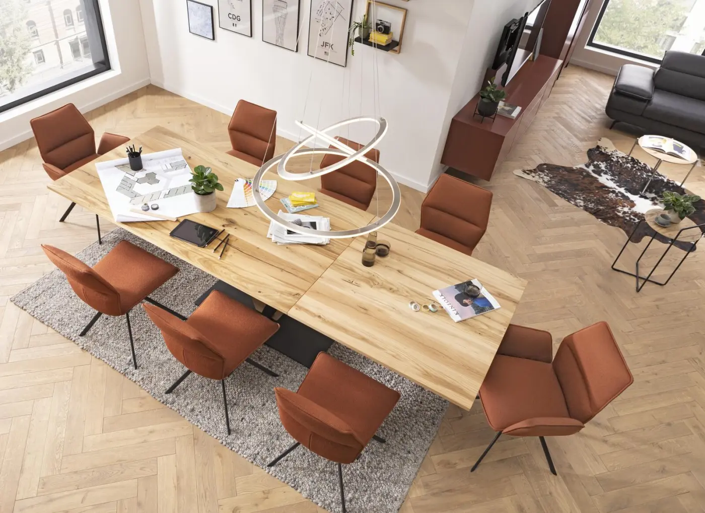 Venjakob Sessel Carola inklusive Drehfunktion rost