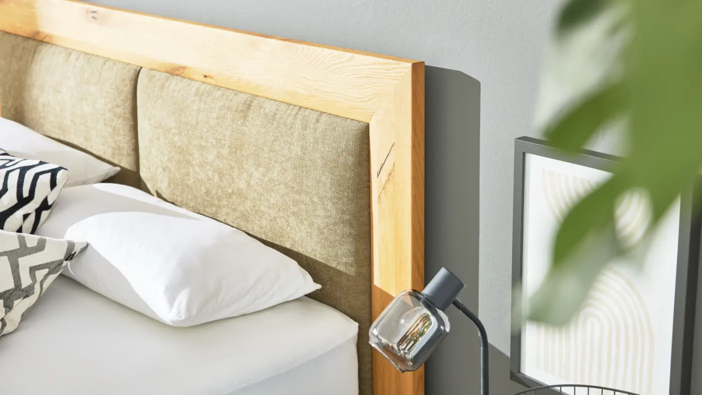 Interliving Boxspringbett Serie 1415 olivgrün 180 x 200 cm