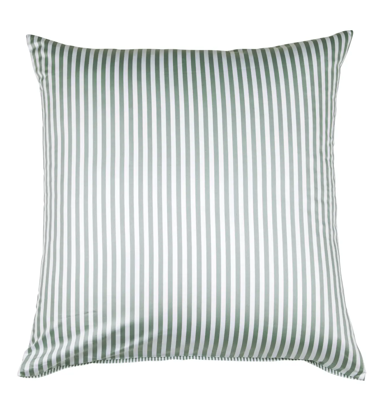 Janine Mako-Satin Kissen modernclassic salbeigrün  80x80 cm