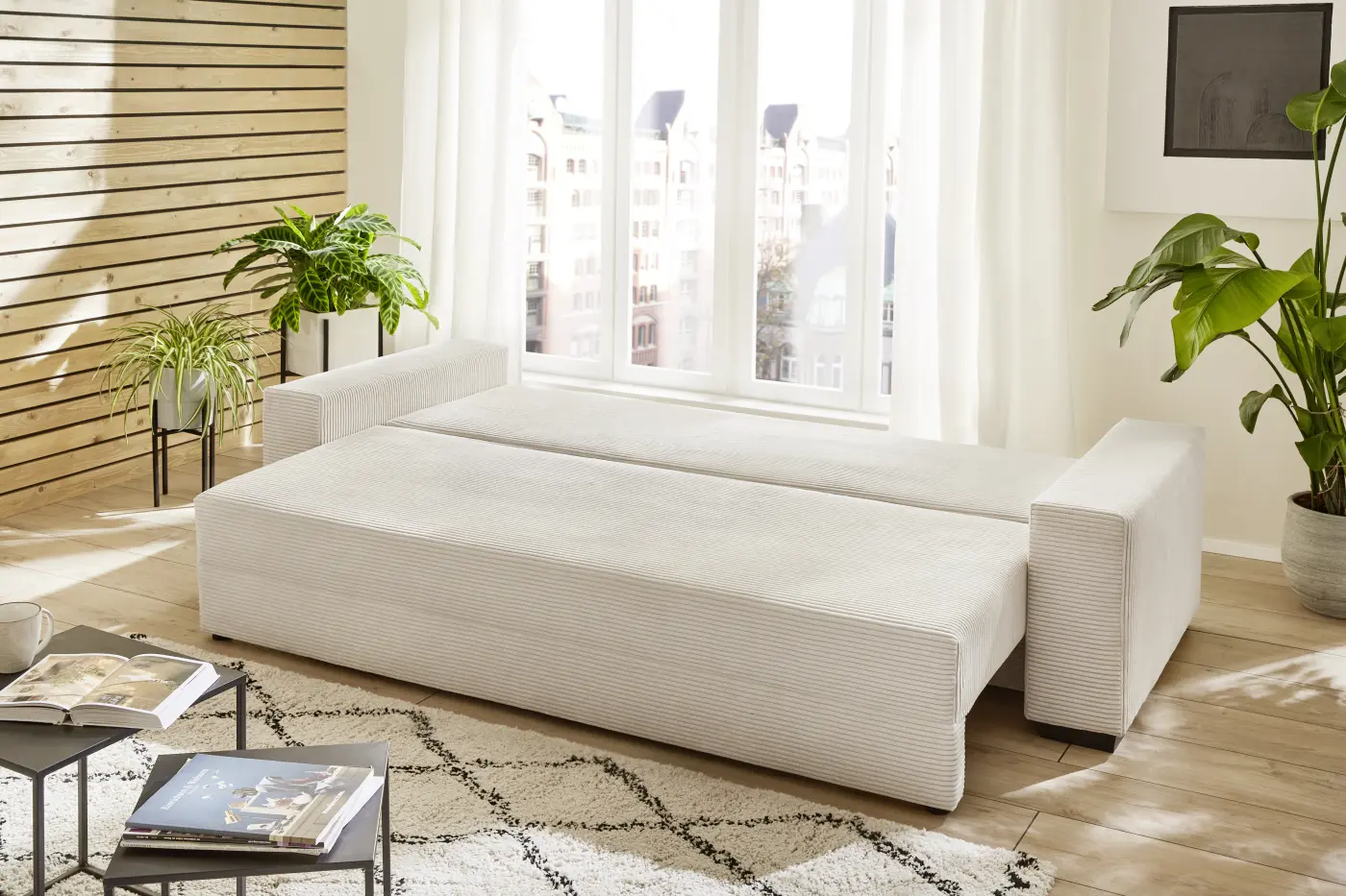sun garden  Bigschlafsofa SO210 Trier Natur LF ca. 147 x 197 cm