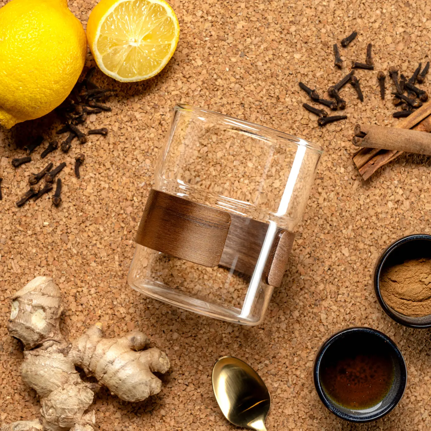 Leonardo Tasse & Becher NOVO LEGNO Materialmix mehrfarbig 11 cm 320 ml