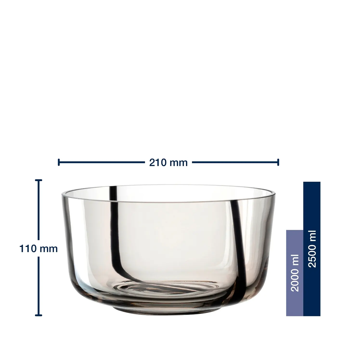 Leonardo Funktionsschale ALVEO taupe 2000 ml 12 cm