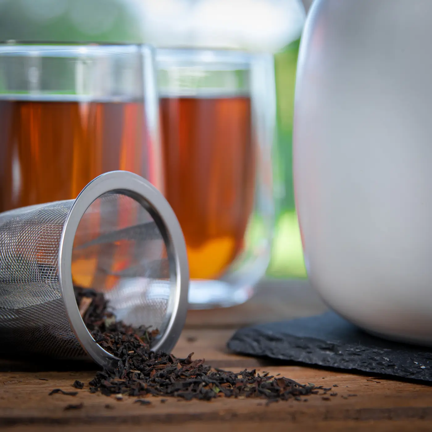 Küchenprofi  Teekanne LONDON, 1,5 L weiß TEA Keramik, Edelstahl
