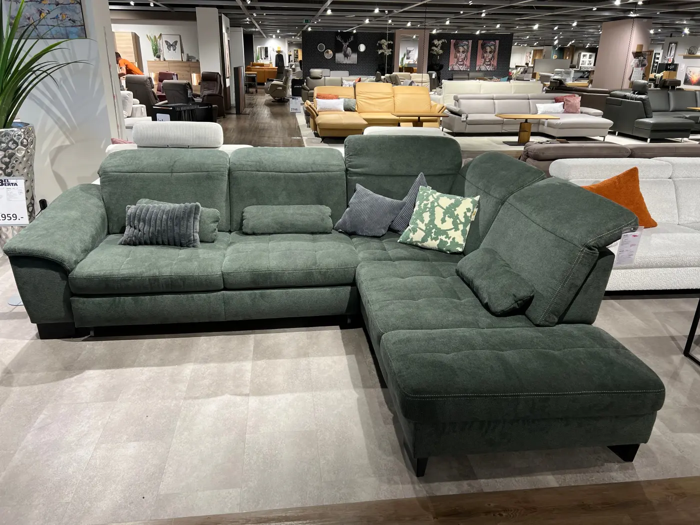 Polipol Wohnlandschaft  MM-PP1058 moos ca. 299 x 243 cm