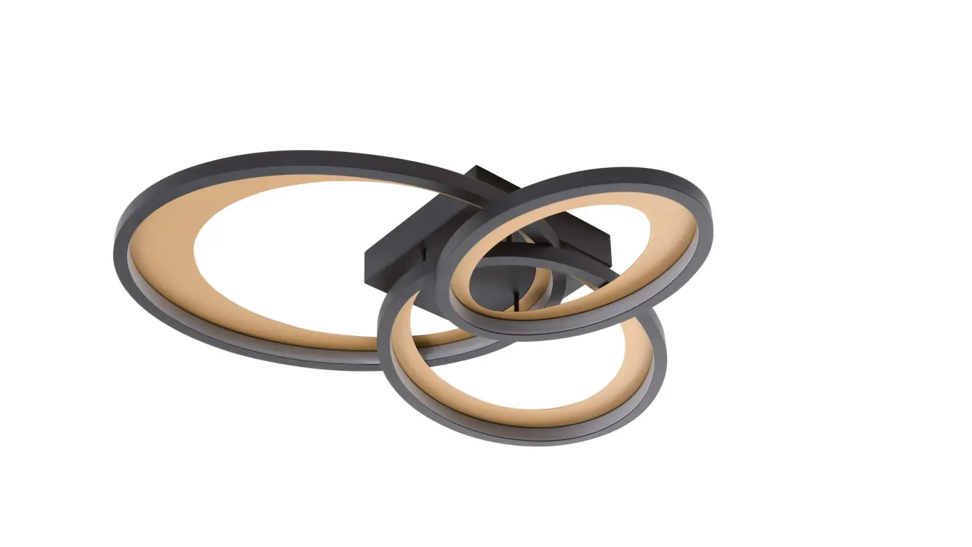 Interliving Deckenleuchte IL 9337 schwarz matt