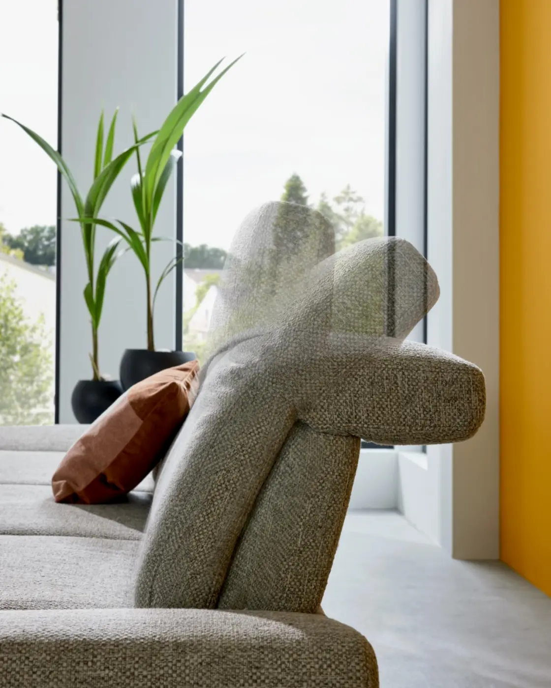 Interliving Wohnlandschaft mit Funktion Serie 4460 hellgrau ca. 207 x 302