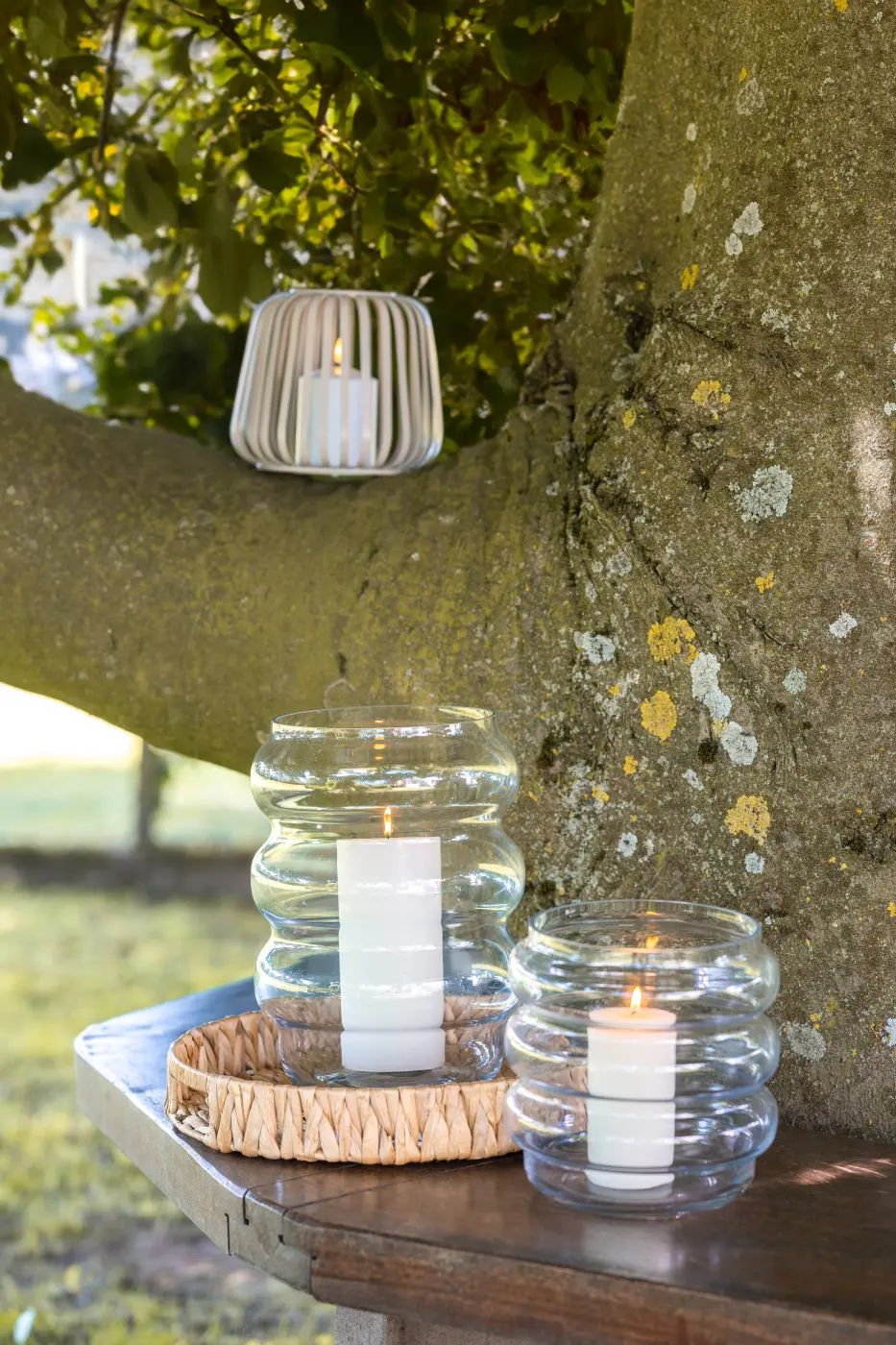 Leonardo Windlicht SOLE klar 22 cm