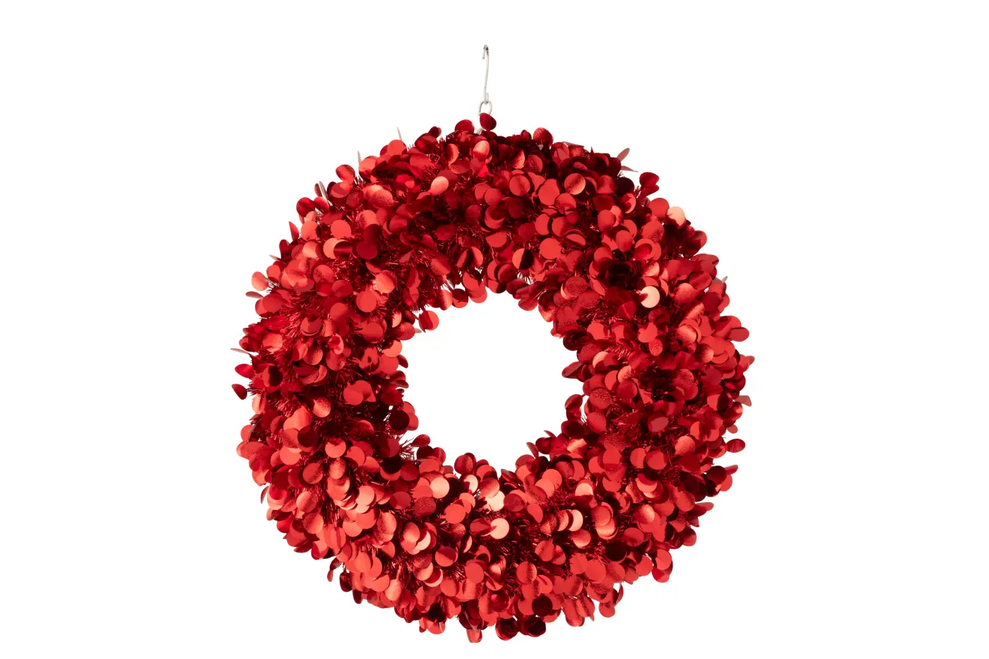 Jolipa Kranz Funkelnd rot  60x60x6cm