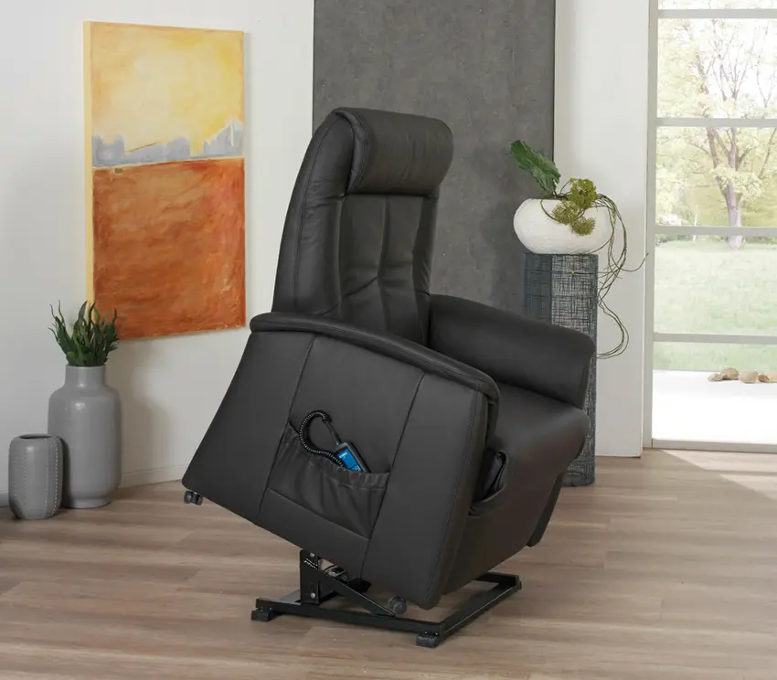 Himolla  Fernsehsessel Quartett  Serie 9107 2 motorisch/Aufstehhilfe  Microfaser  Mocca