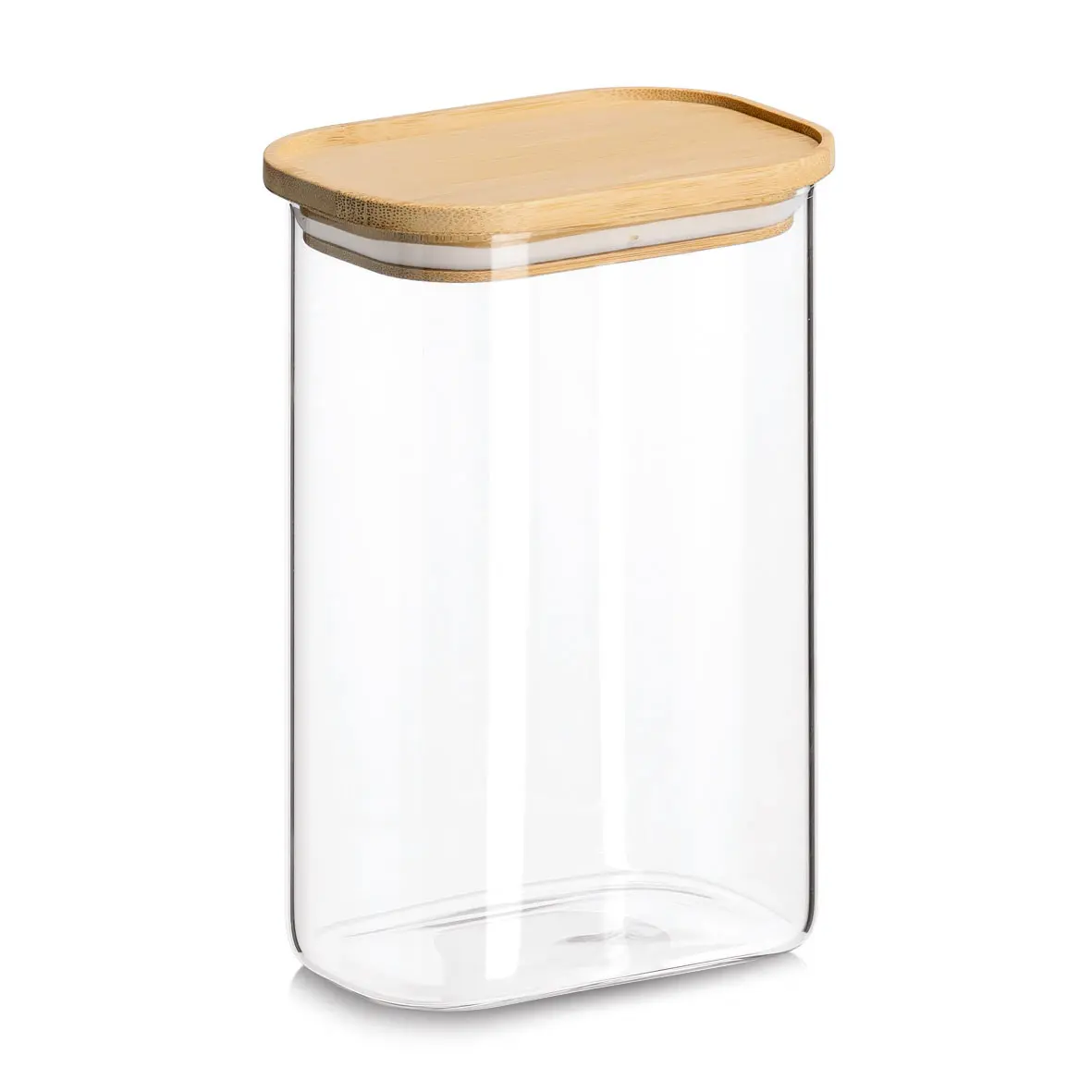 Zeller Vorratsglas mit Bambusdeckel 1300 ml