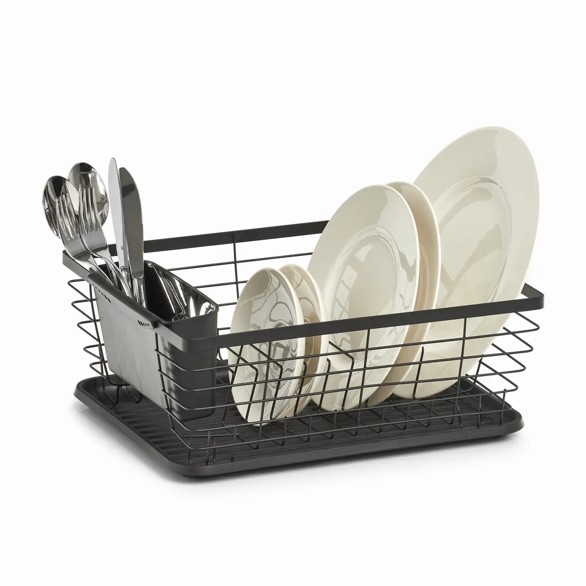 Zeller Geschirrabtropfständer schwarz